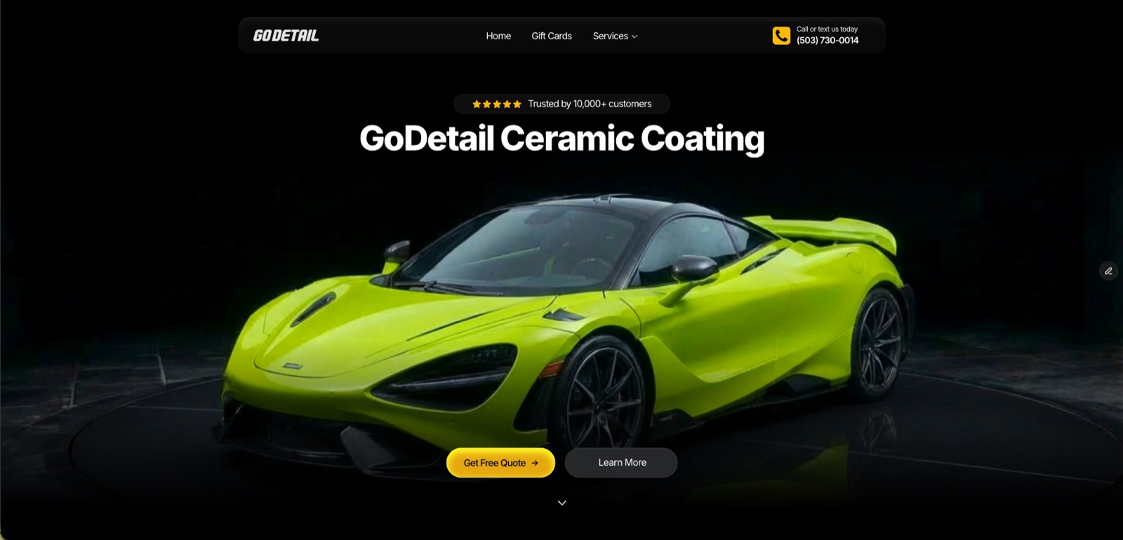 GoDetail website